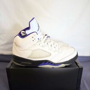 AUTHENTIC Jordan 5 Retro Dark Concord size 12 DD0587-141 2022 PRE-OWNED